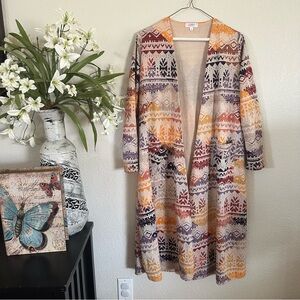LuLaRoe Multicolor Patterned Women's Cardigan